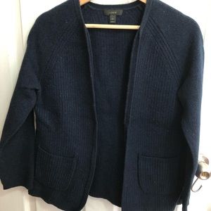 J Crew Navy Blue Open Cardigan Women’s Medium